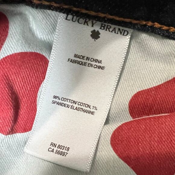 Lucky Brand Sofia Boot Jeans Mid Rise Dark Wash Denim Blue Womens Size 14 / 32 - Picture 6 of 14